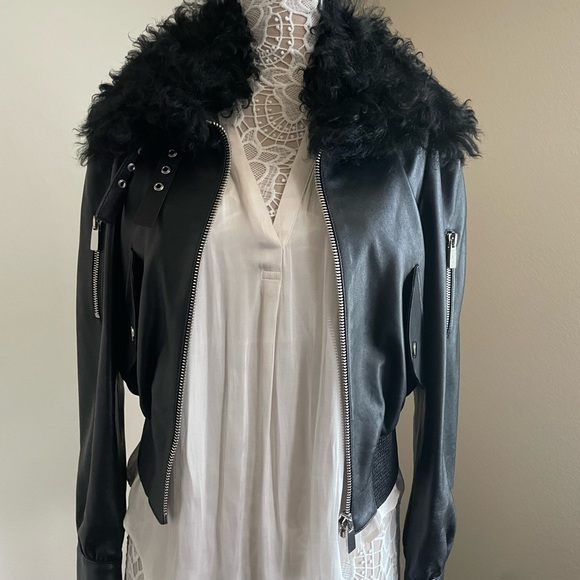 🚨 Limited Edition 🚨Michael Kors Collection Studio 54 Leather Jacket - Picture 15 of 17